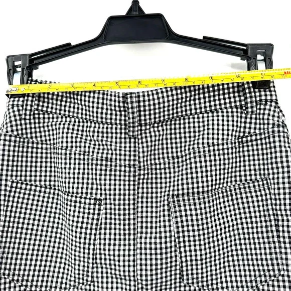 John Galt one size fits most/all black white gingham‎ print plaid mini skirt - Picture 4 of 4